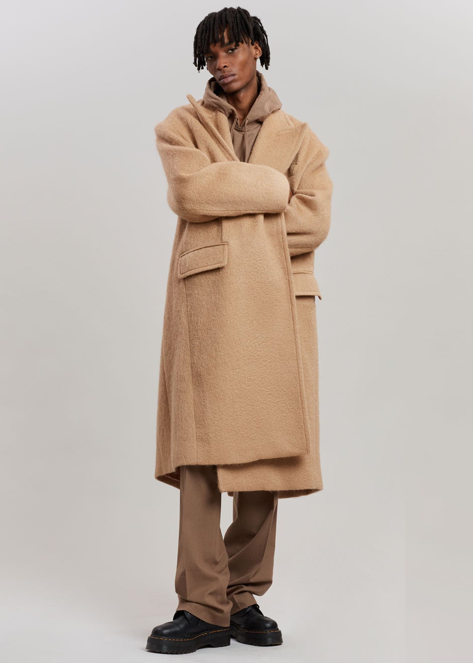 John Oversized Coat - Camel - 8 - John Oversized Coat - Camel Coat [gender-male]