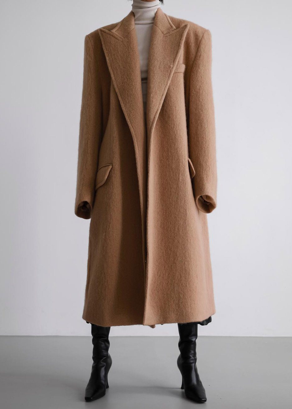 John Oversized Coat - Camel - 14