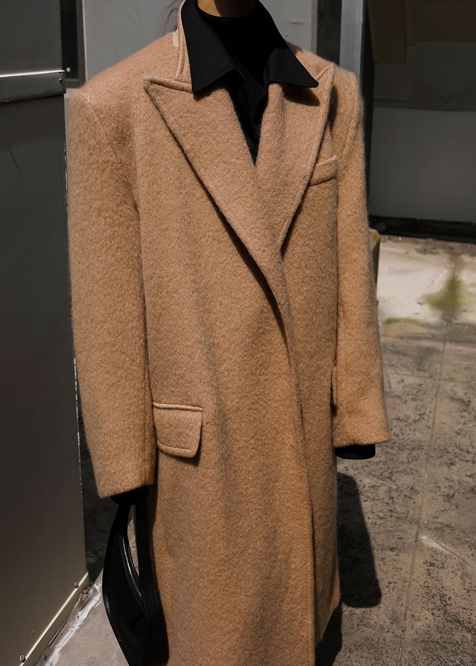 John Oversized Coat - Camel - 5