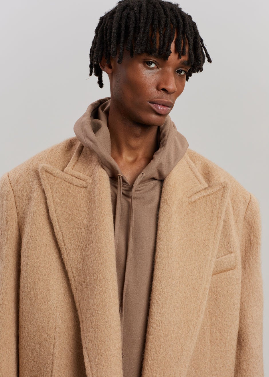 John Oversized Coat - Camel - 9