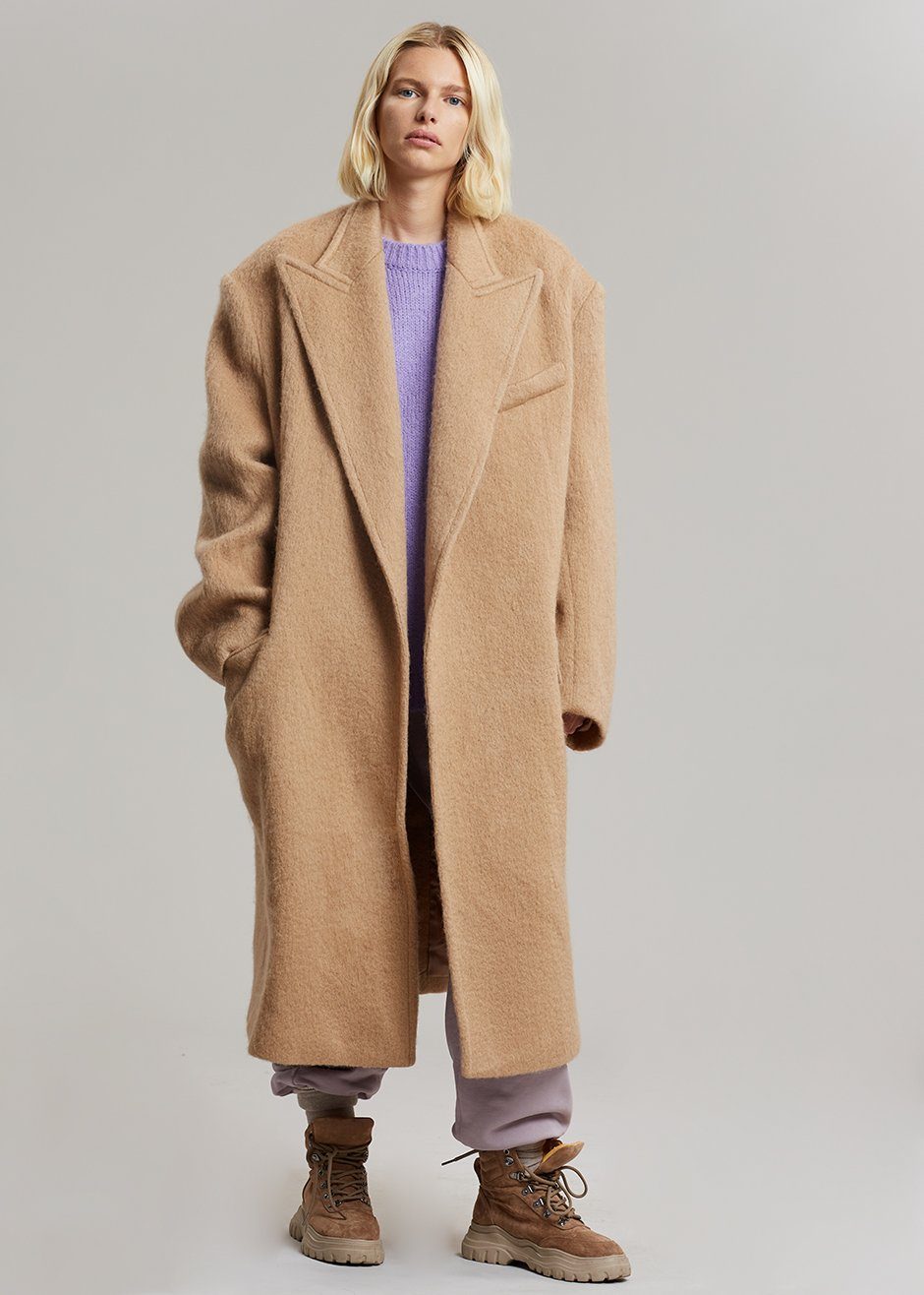 John Oversized Coat - Camel - 11