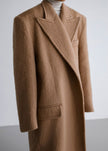 John Oversized Coat - Camel Coat The Frankie Shop 