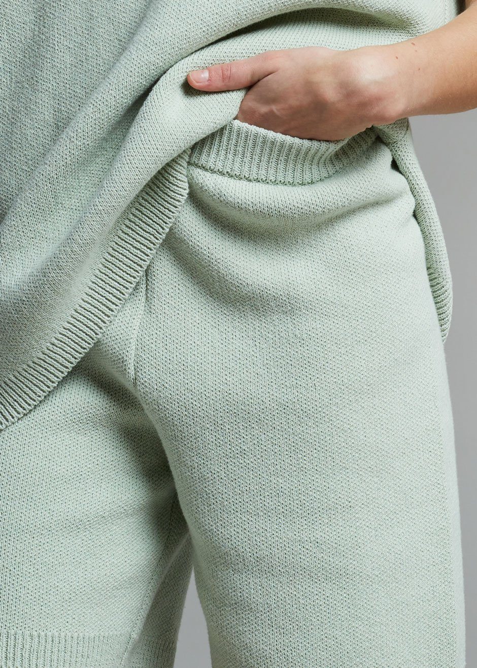 Josephine Knit Shorts - Celadon - 1
