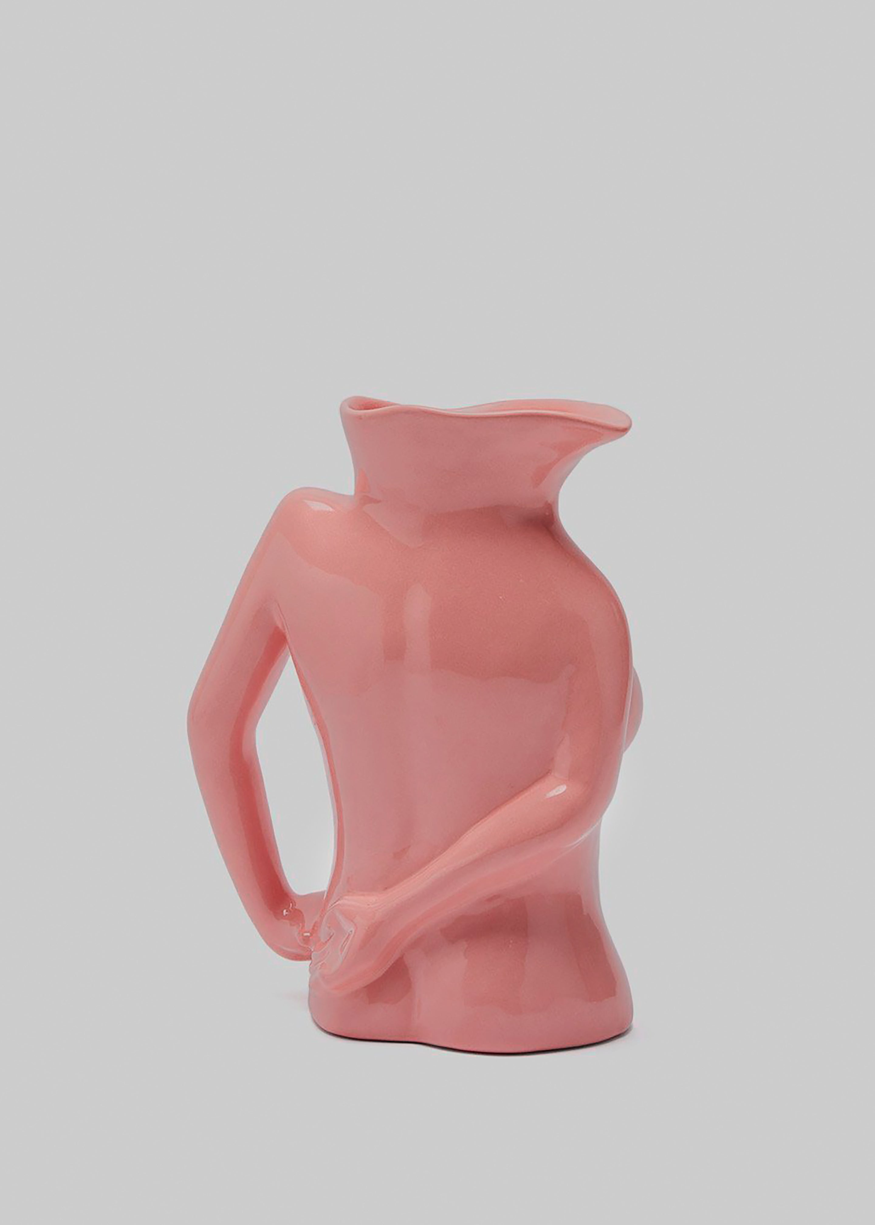 Anissa Kermiche Jugs Jug Ceramic Vase - Hot Pink - 4