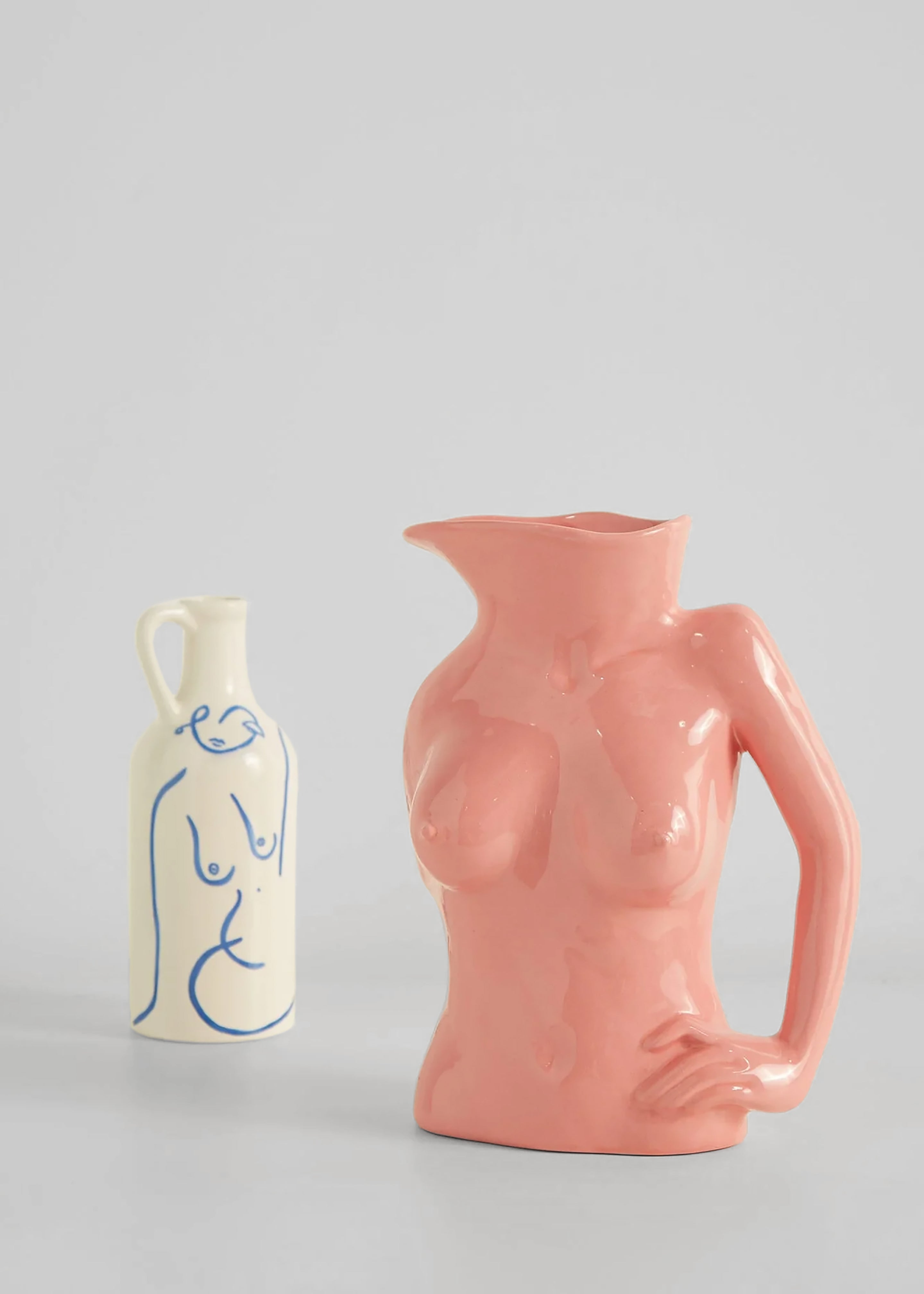 Anissa Kermiche Jugs Jug Ceramic Vase - Hot Pink - 3