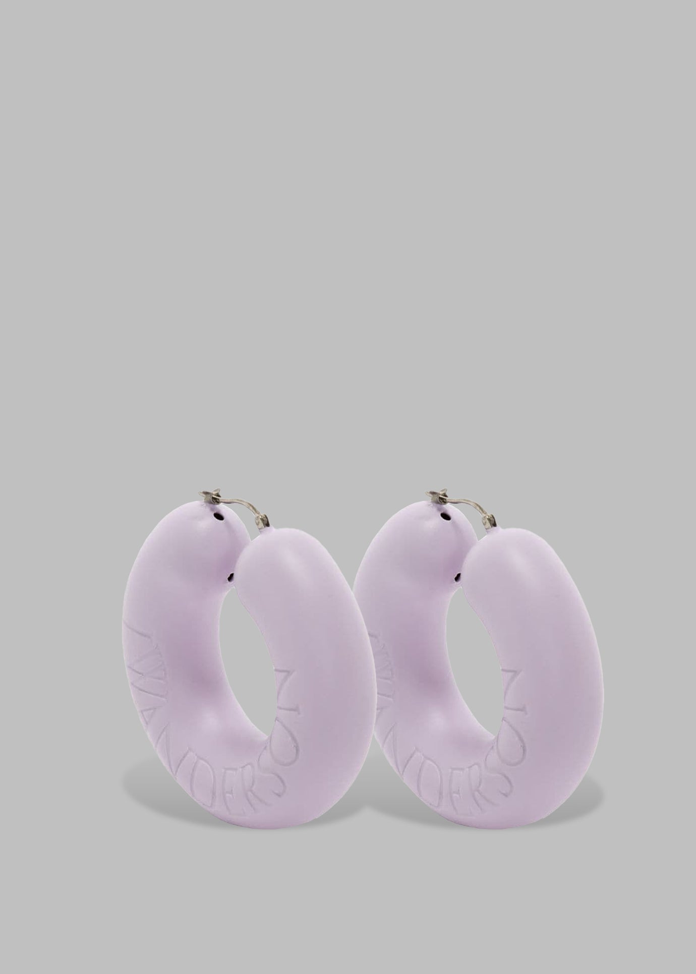 JW Anderson Bumper-Tube Earrings - Lilac