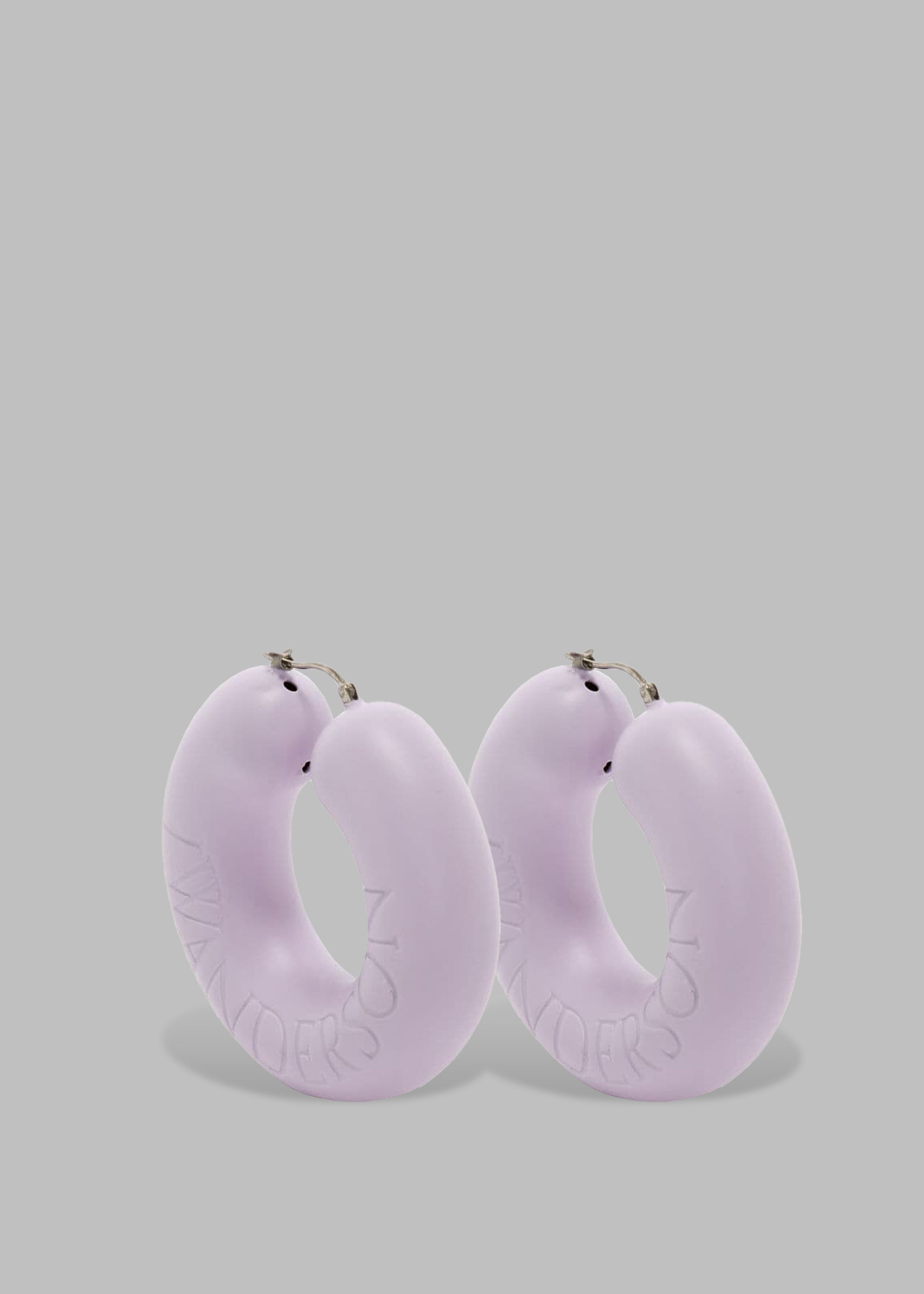 JW Anderson Bumper-Tube Earrings - Lilac - 1