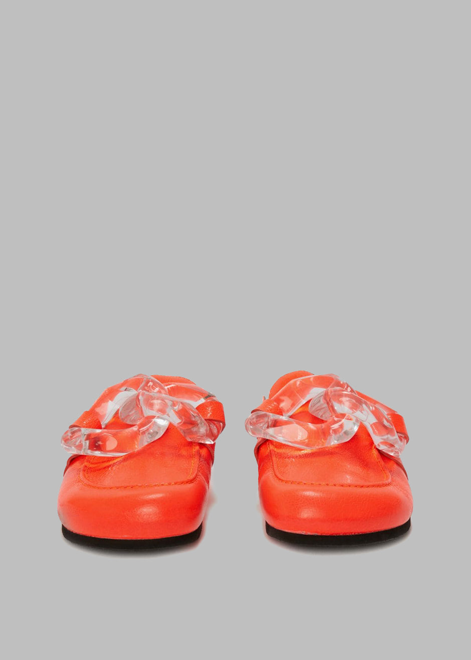JW Anderson Chain Loafer Mules - Orange - 5