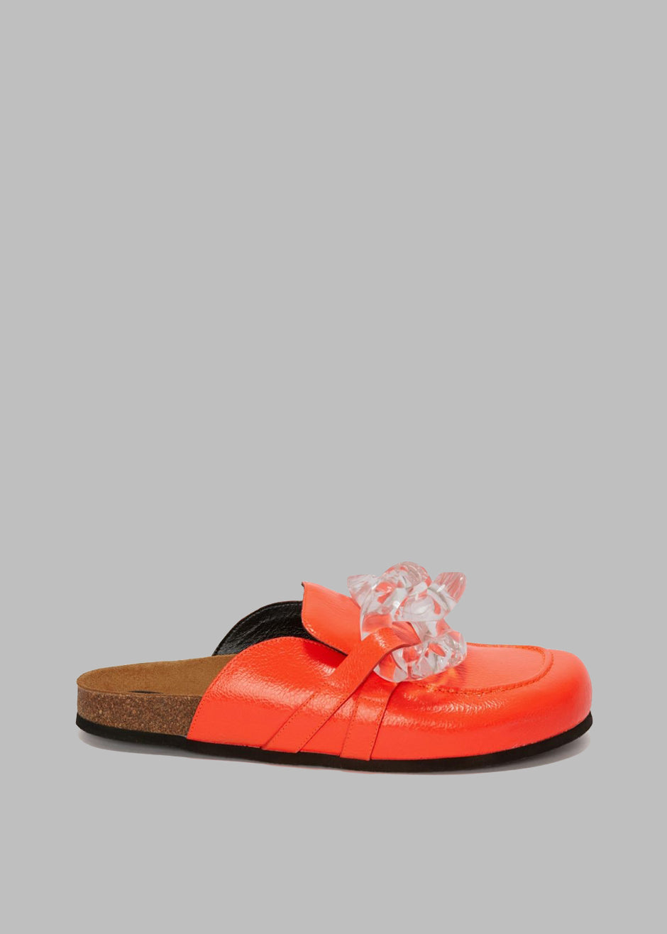 JW Anderson Chain Loafer Mules - Orange - 1