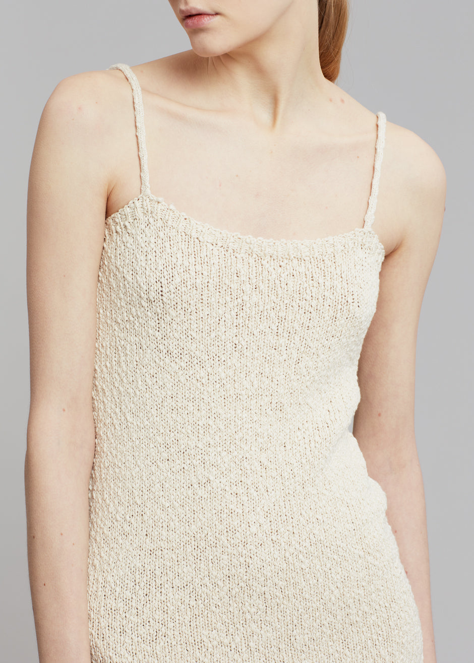Basic Knit Cotton Cami Dress