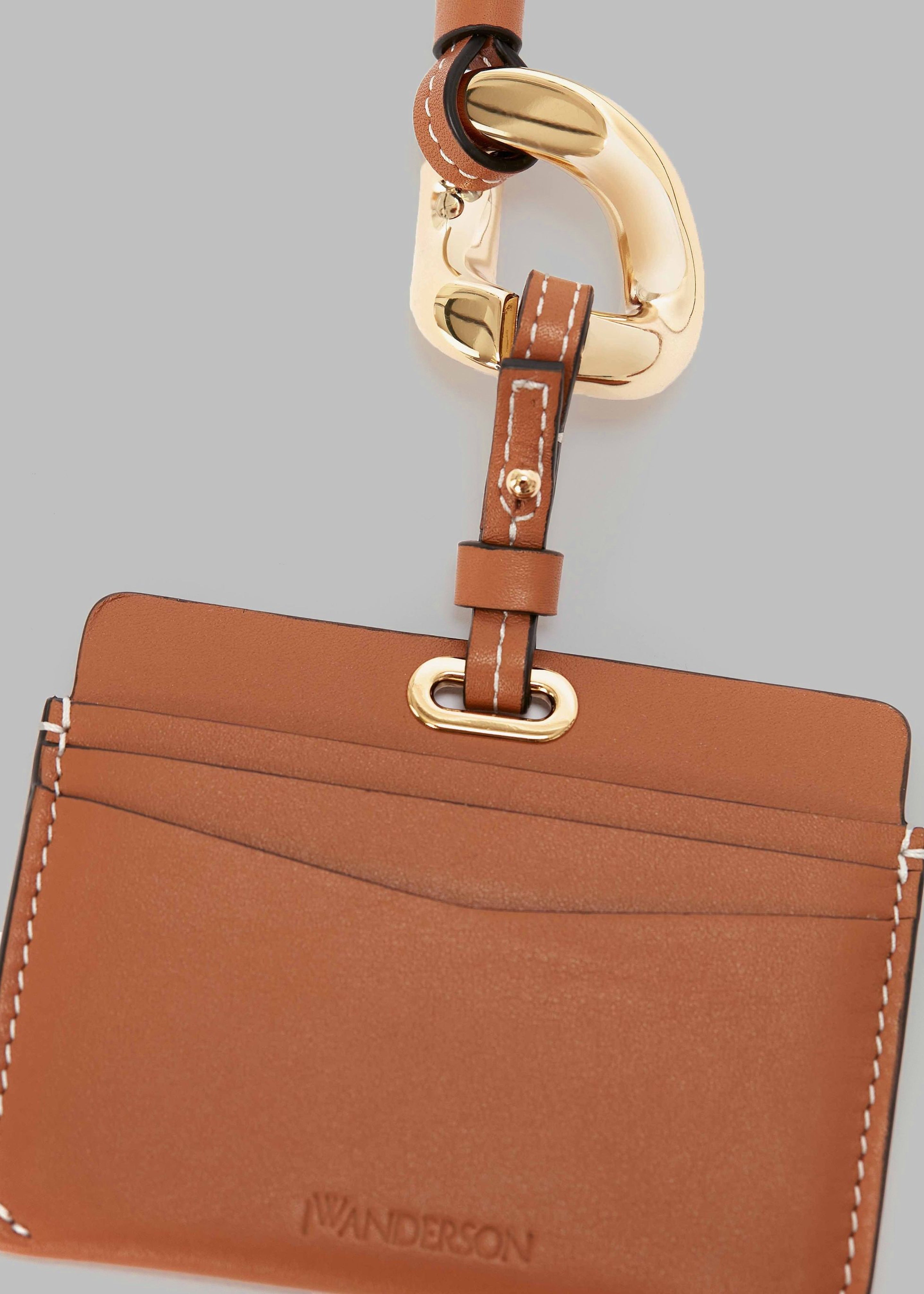 JW Anderson Cardholder with Chain Link Strap - Pecan - 2