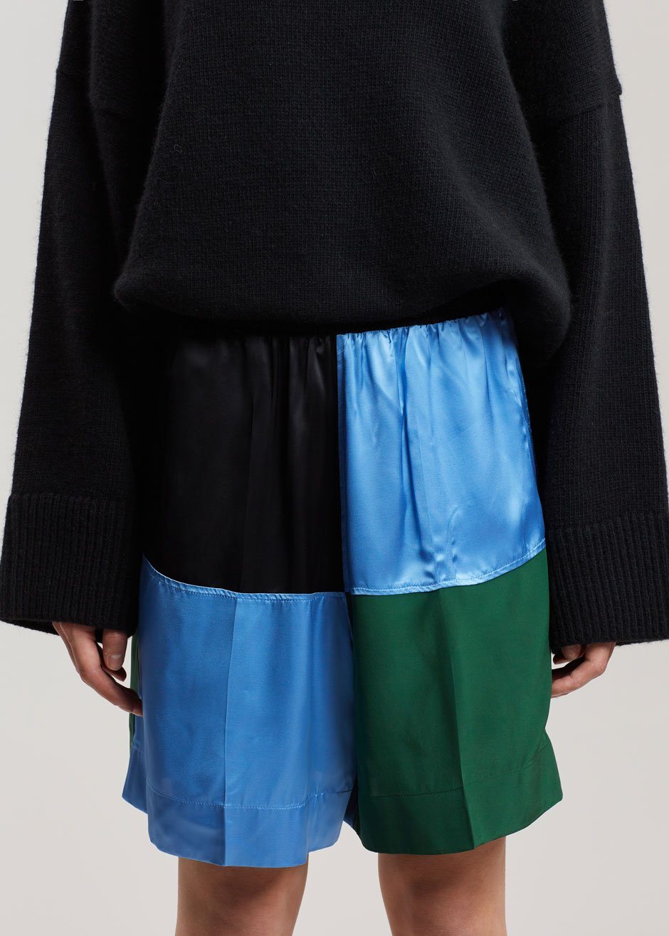 JW Anderson Panelled Boxing Shorts - Blue/Black