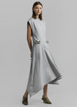 JW Anderson Silver Chain Link Cap Sleeve Dress - Grey Melange Dress JW Anderson 