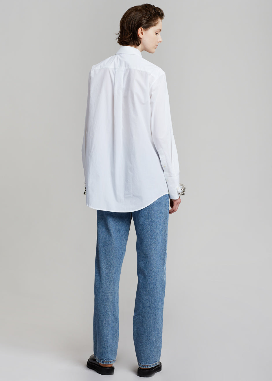 JW Anderson Silver Chain Link Shirt - White