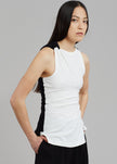 JW Anderson Twisted Split Hem Tank - Off White Top JW Anderson 