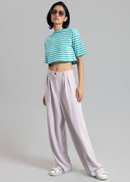 Karina Cropped T-Shirt - White – The Frankie Shop