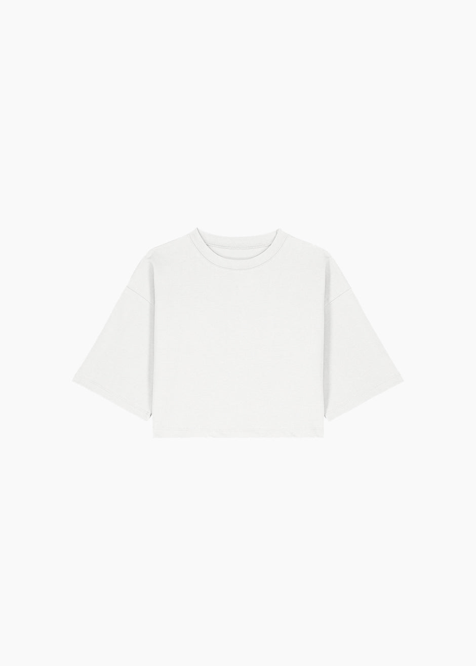 Karina Cropped T-Shirt - White - 15