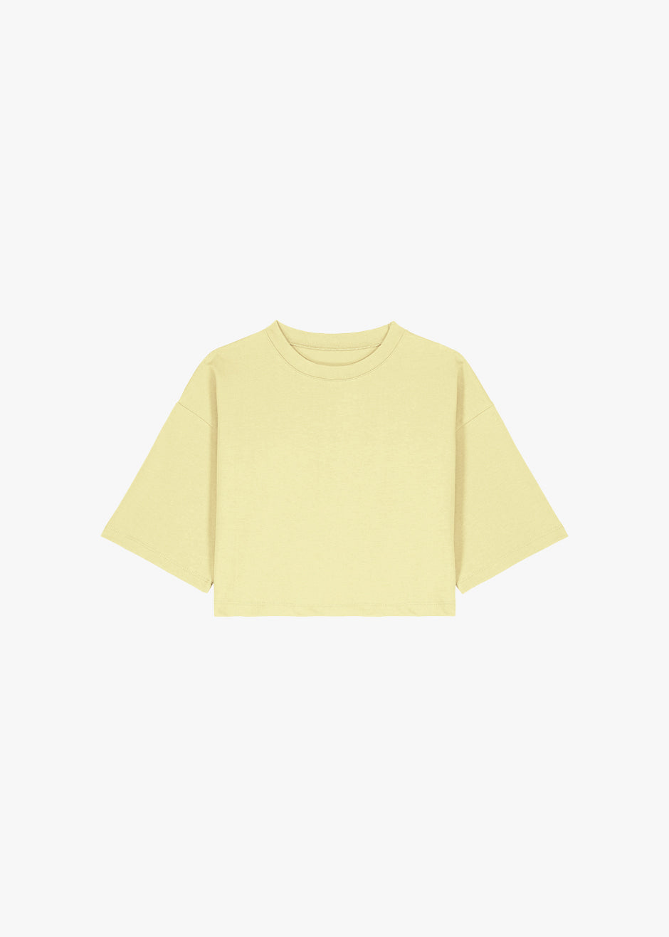 Karina Cropped T-Shirt - Yellow - 6