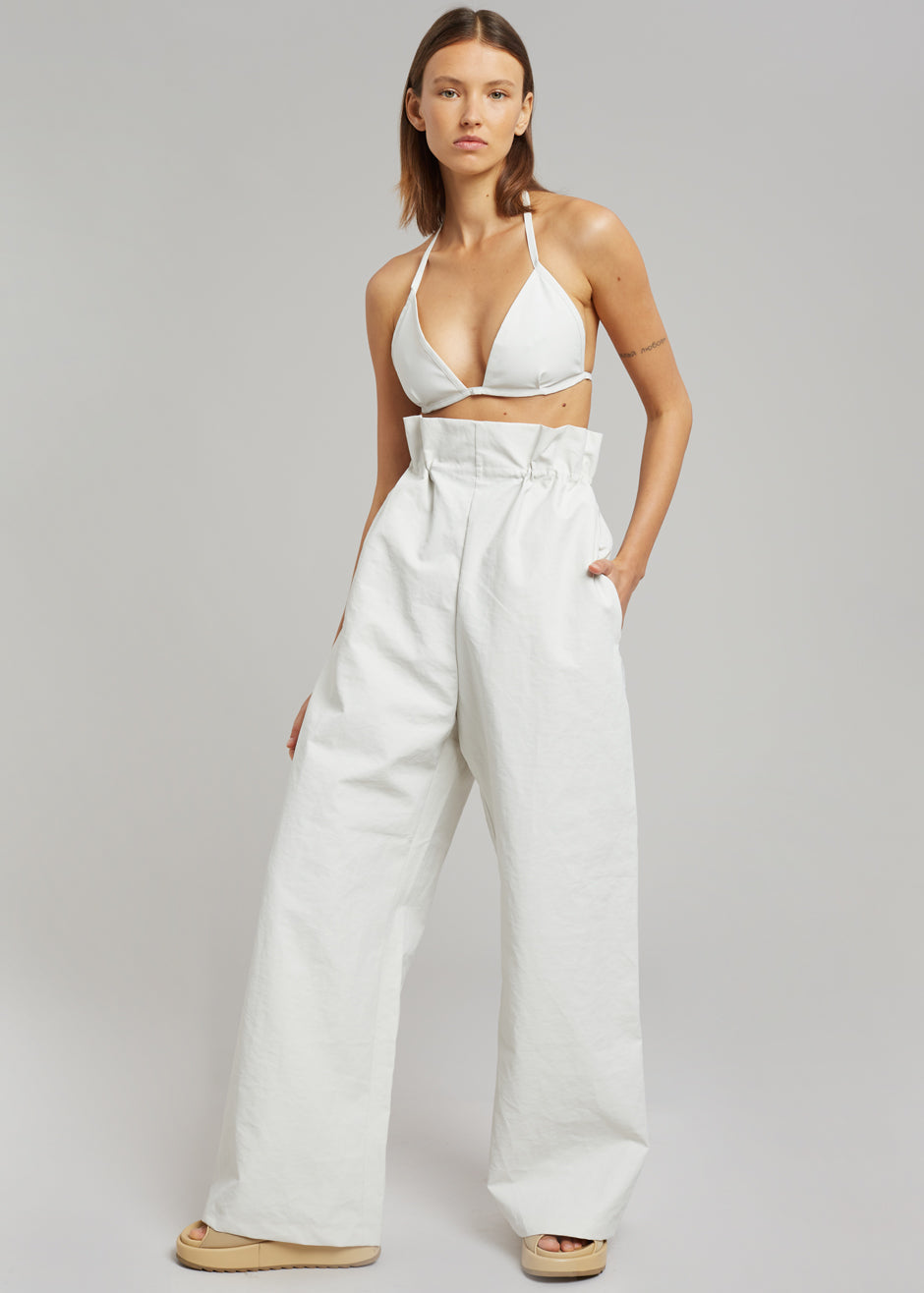 KASSL Edition Coated Bikini Top - White - 1