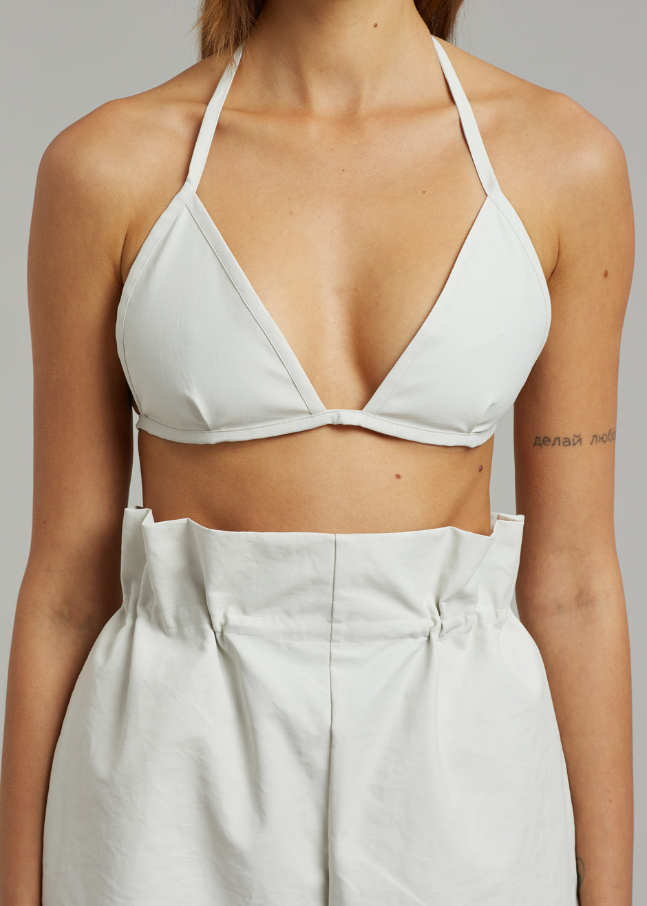 KASSL Edition Coated Bikini Top - White - 5