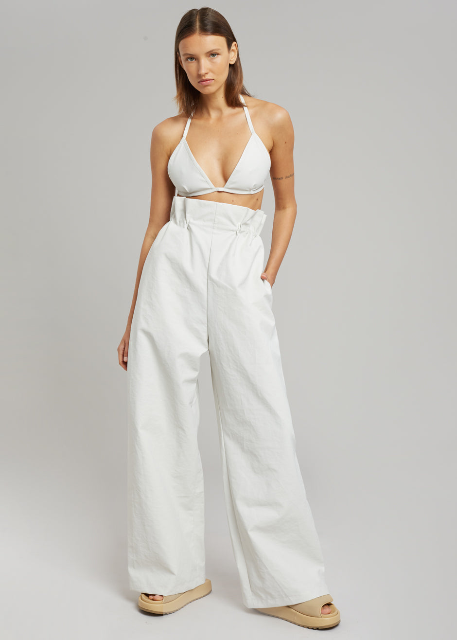 KASSL Edition Coated Bikini Top - White - 6