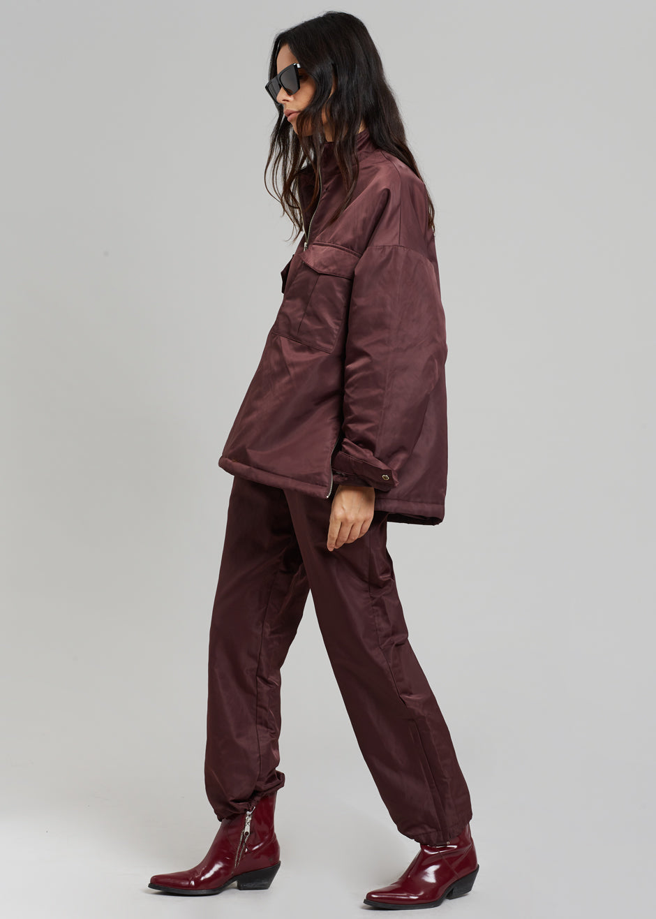 NEIGHBORHOOD ANORAK JACKET M BURGUNDY-