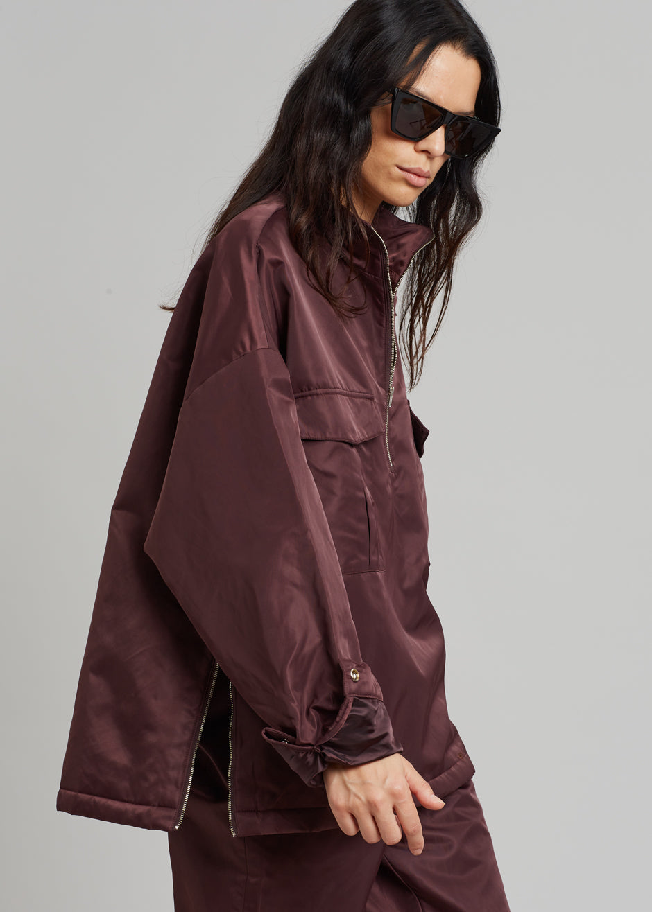 Maroon sale anorak jacket