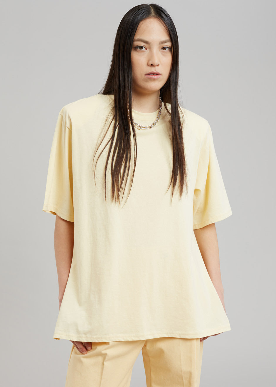 Kusa Slit Tee - Pale Yellow - 7