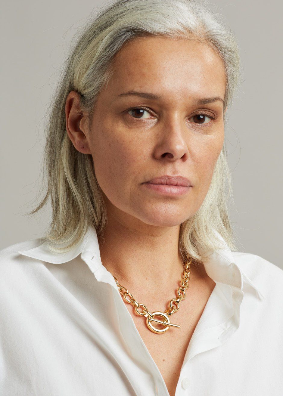 Laura Lombardi Portrait Necklace - Gold – The Frankie Shop