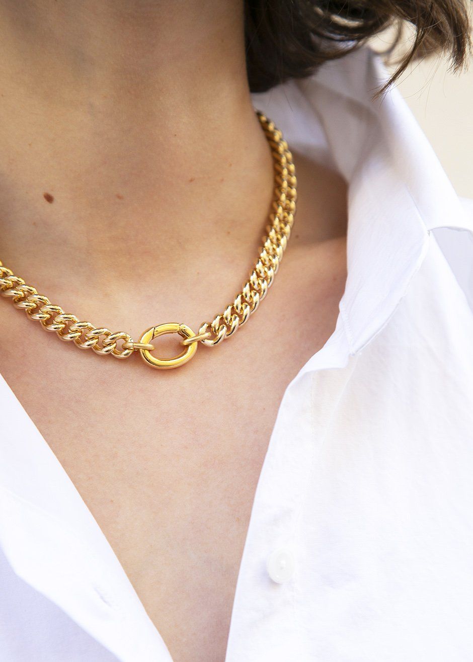 Laura Lombardi Presa Chain Necklace - Gold