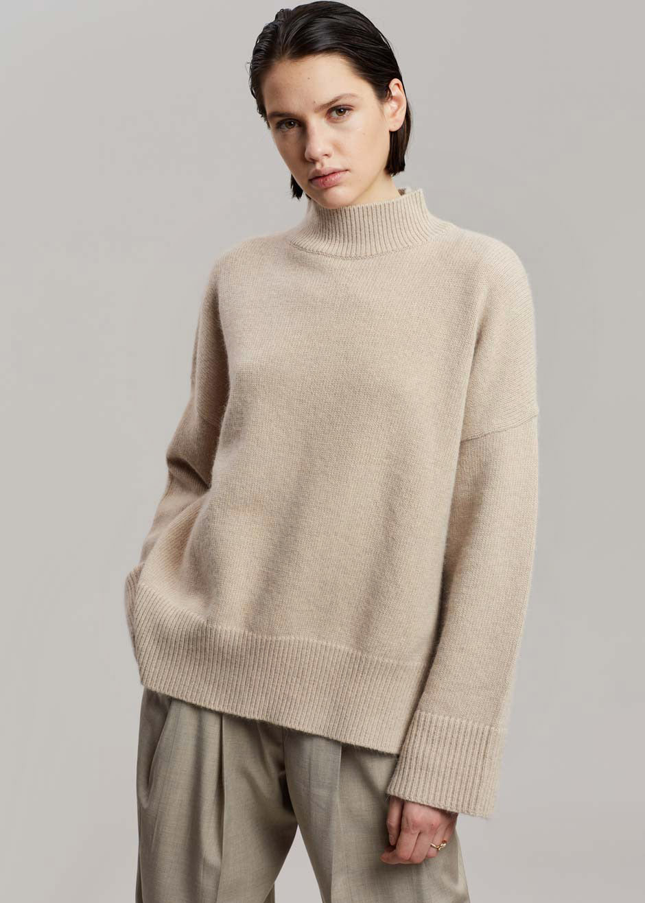 Laurie Knit Sweater - Sand - 1
