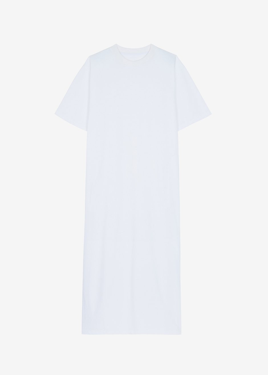Lou Oversized Tee Dress - Optic White - 8