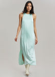 Loulou Studio Sula Silk Dress - Aqua Dress Loulou Studio 