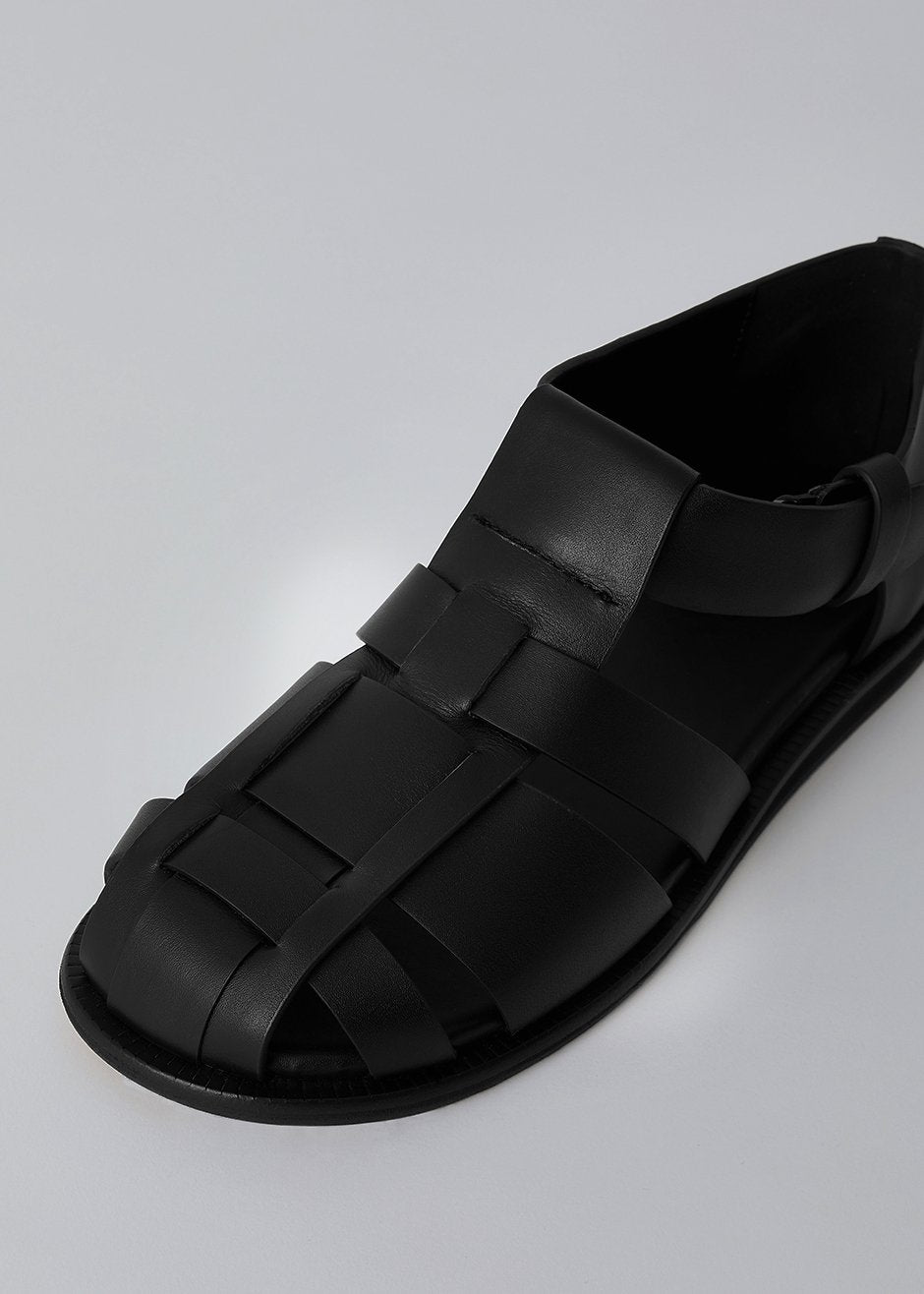 Low Classic Gladiator Sandals - Black - 6