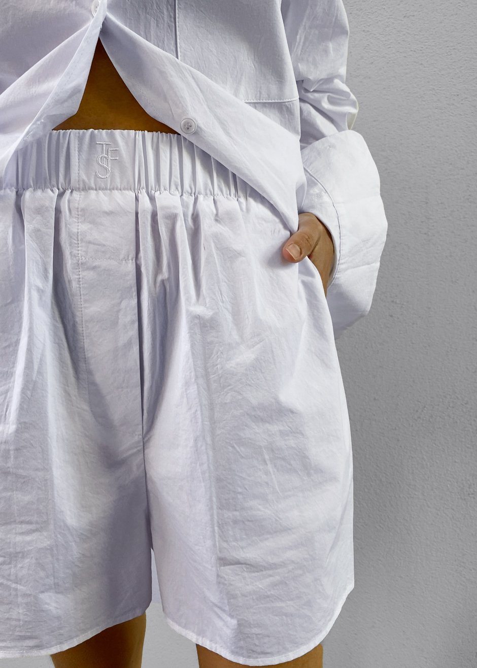 Lui Organic Cotton Boxer Short - White - 1