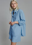 Lui Organic Cotton Shirt - Blue Shirt The Frankie Shop 