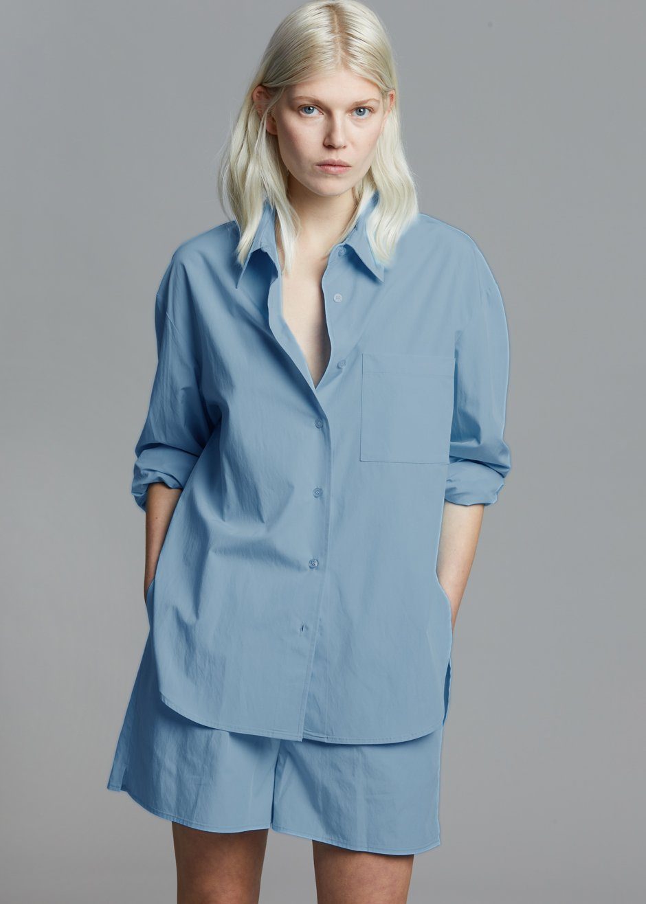 Lui Organic Cotton Shirt - Blue