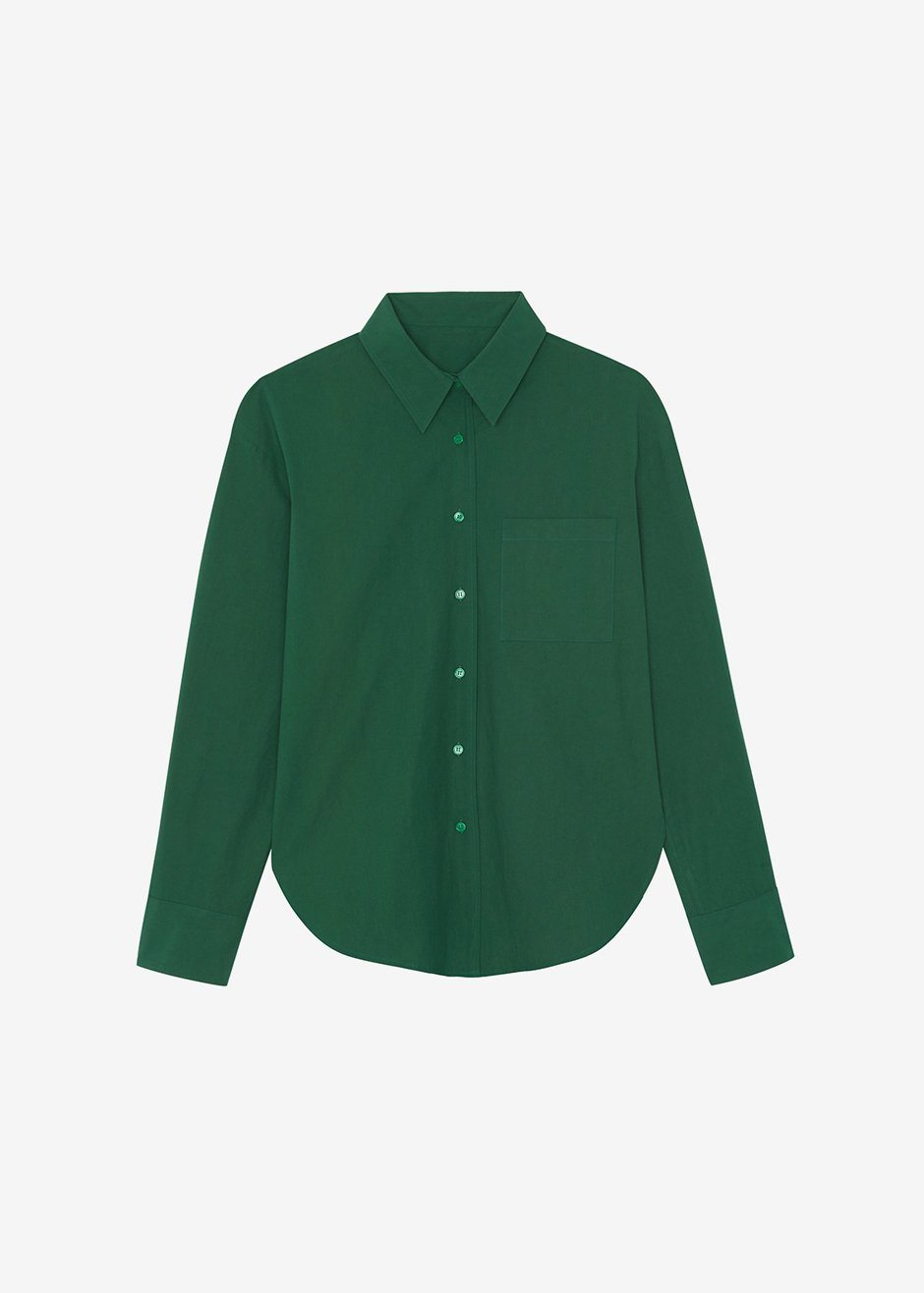 Lui Organic Cotton Shirt - Hunter Green