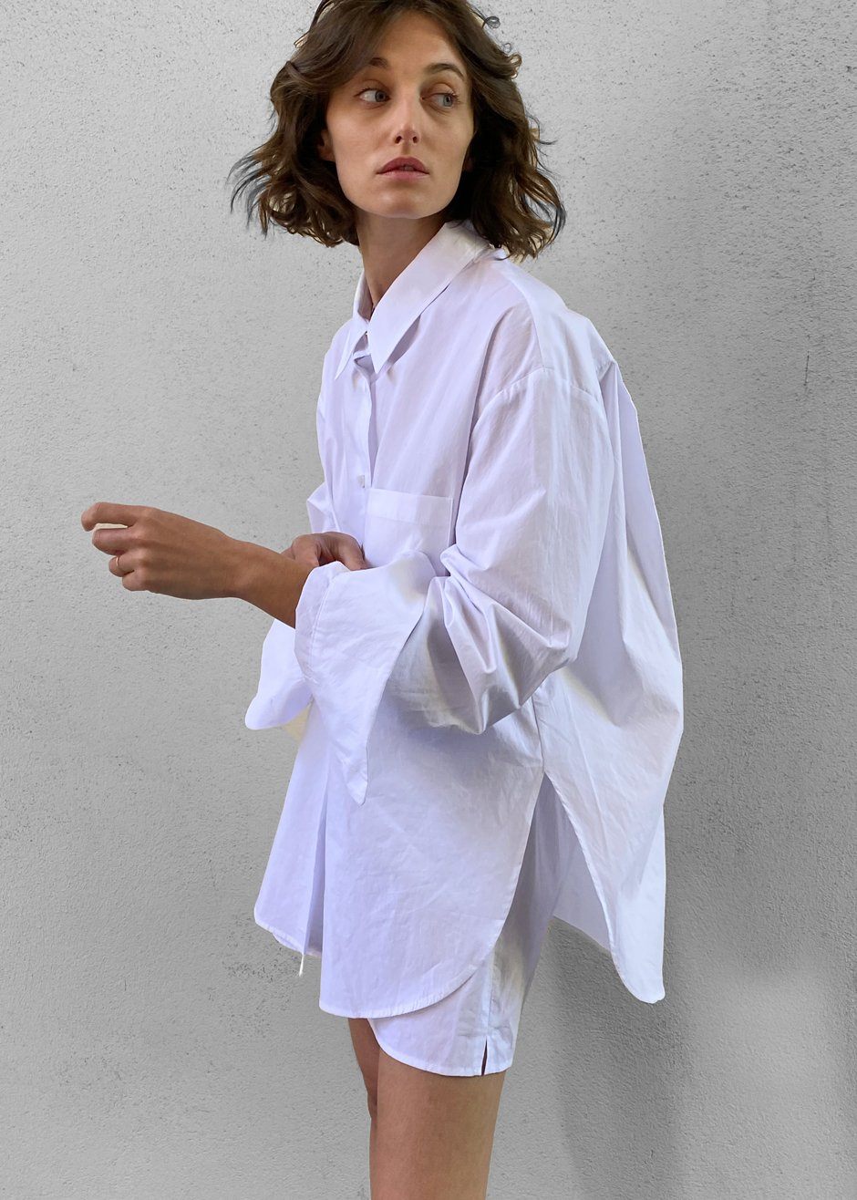 Lui Organic Cotton Shirt - White – The Frankie Shop