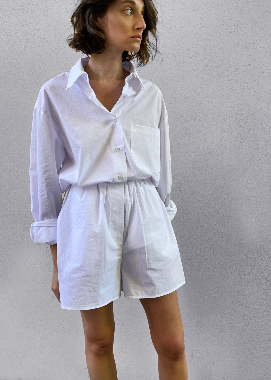Lui Organic Cotton Shirt - White – The Frankie Shop