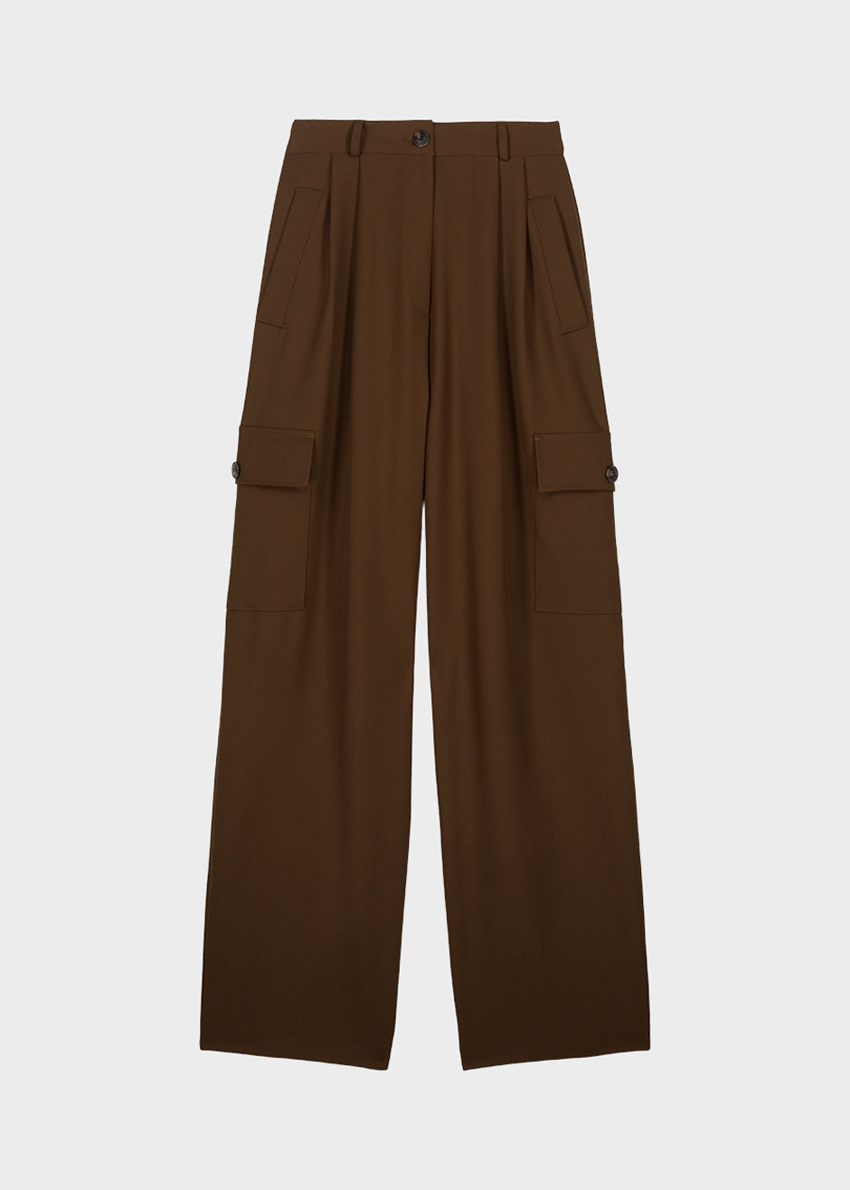 Maesa Cargo Pants - Brown - 9