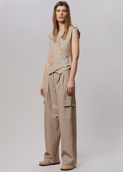 Florenzi Woven Cargo Pant, Taupe