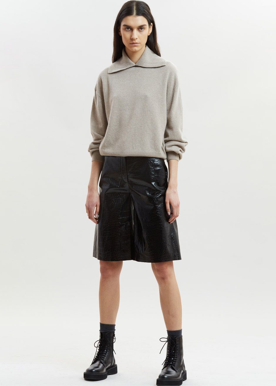 REMAIN Manua Leather Shorts - Black - 6