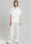 MATIN Short Sleeve Pocket Shirt - White Shirt MATIN 