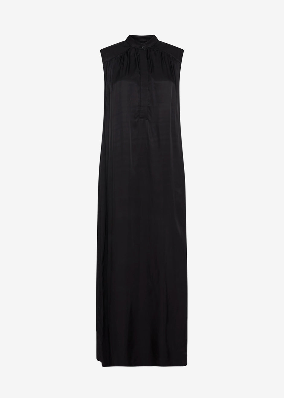 MATIN Sleeveless Button-up Dress - Black - 9