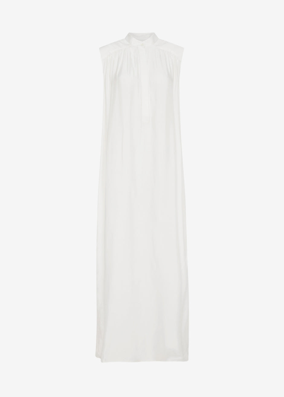 MATIN Sleeveless Button-up Dress - Off White - 10