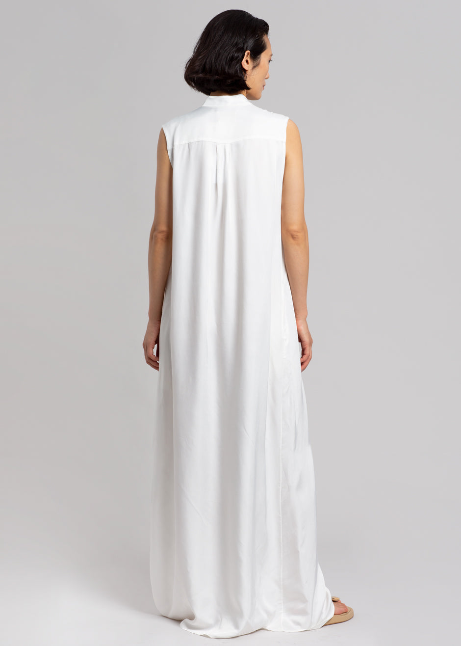 MATIN Sleeveless Button-up Dress - Off White - 9