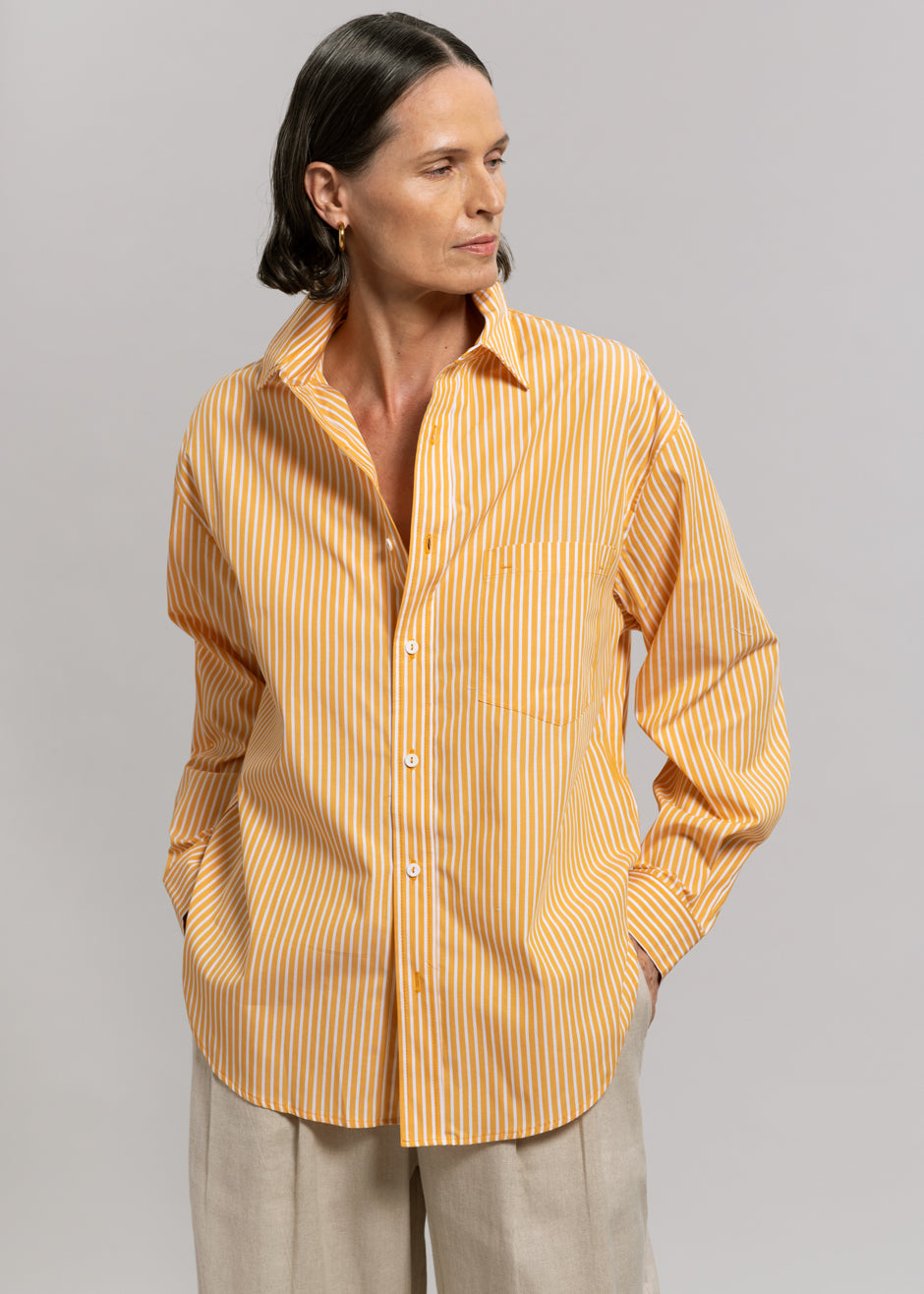 Matteau Classic Stripe Shirt - Soleil - 2