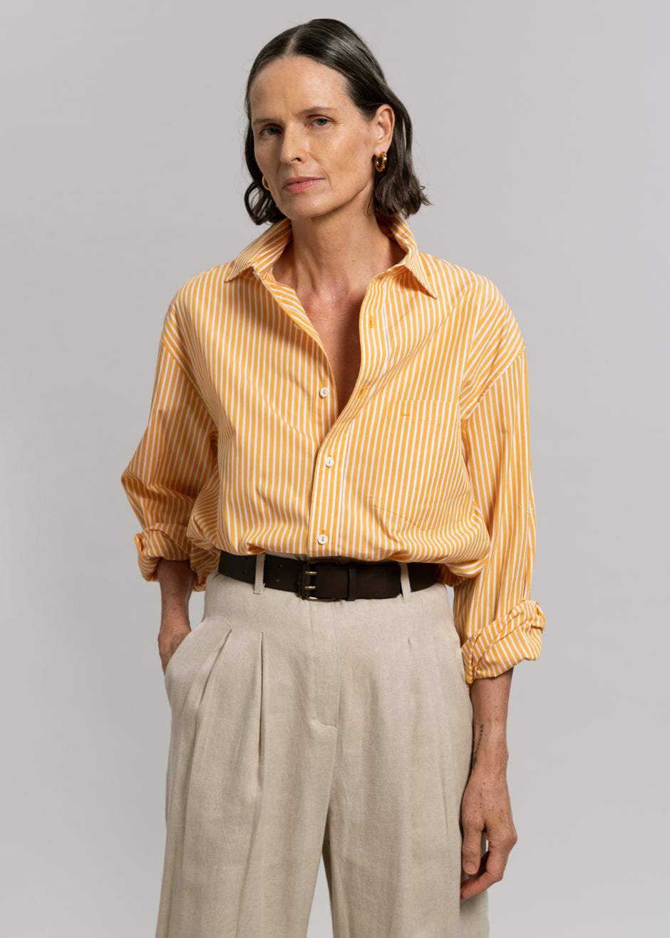 Matteau Classic Stripe Shirt - Soleil