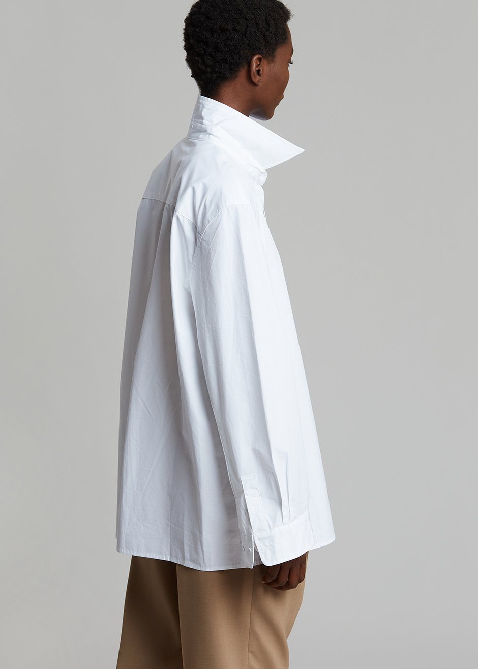 Mayim Oversized Shirt - White - 12